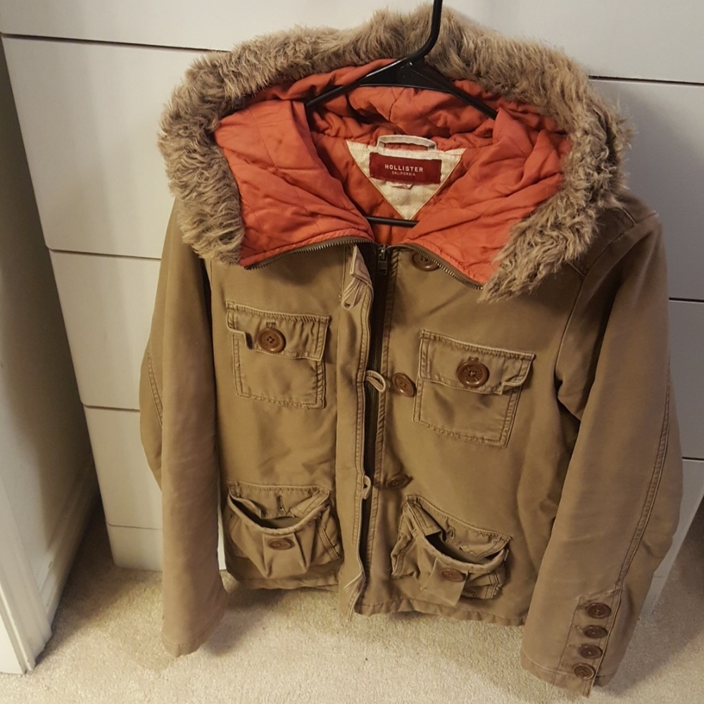 Hollister Bomber Jacket Tan